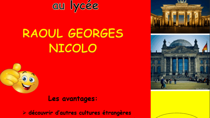 flyer contenant les informations